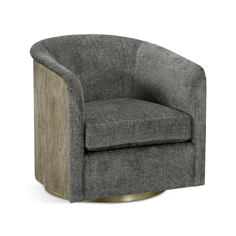 Jonathan Charles Fine Furniture 30.5" Wide Swivel Barrel Chair | Perigold